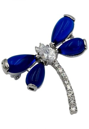 HEBE JEWELS LIBELLEN BROSCHE - Broche - blau silber
