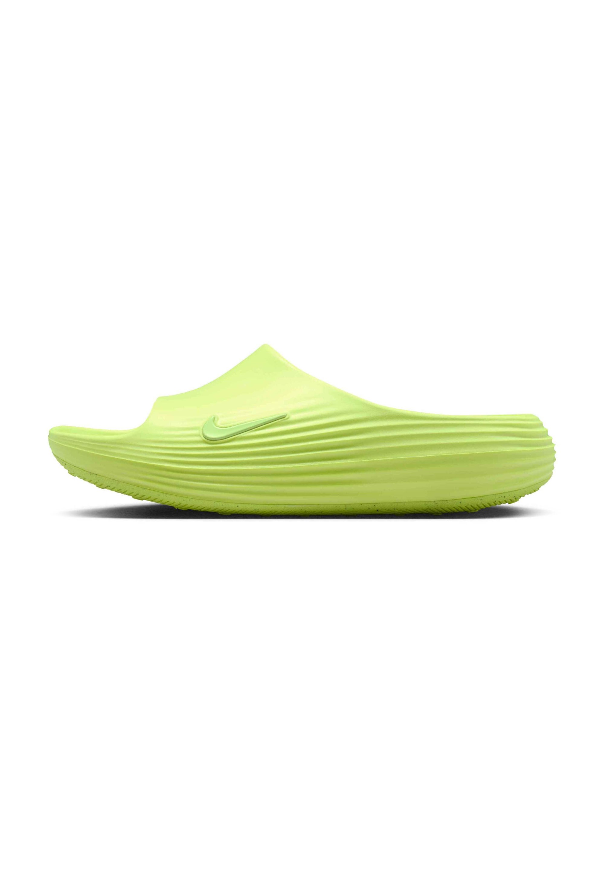 Nike Neon Yellow Slip-On Clog with Red Swoosh Nike puts a sportswear spin on the sartorial clog with this  main image 2