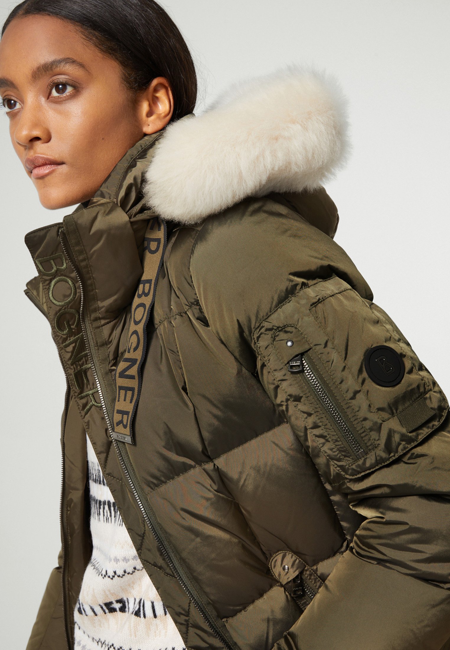 Bogner Zalando Damen Daunenmantel Bogner Daunenjacke Damen Grün