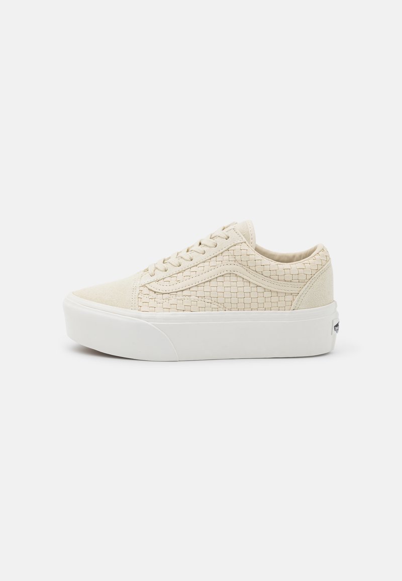 Ua old skool platform sneakers in beige Clearance