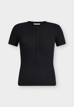Weekday, T-shirt basic - black