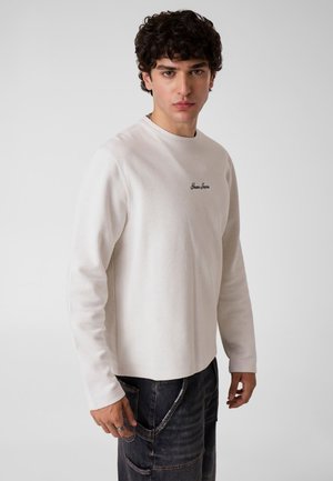 Guess, LANGARM-LOGO-T-SHIRT - Maglietta a manica lunga - weiß