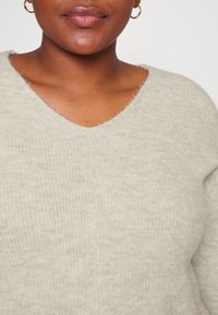 Vero Moda Curve VMCREWLEFILE V NECK BLOUSE - Sweter