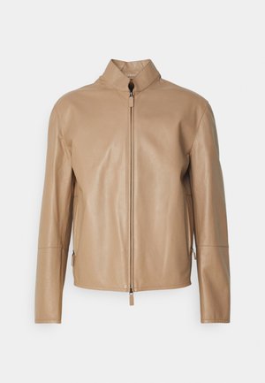 Emporio Armani Leather jacket - nocciola