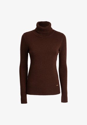 INFLUENCER, INFLUENCER PULLOVER TURTLENECK LINE PULL MID-THICK - Jersey de punto - brown