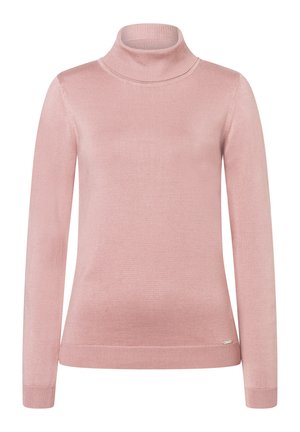 FIGURBETONTER ROLLKRAGEN - Pullover - dusty rose
