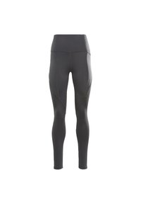 Juodos sportinės leggins su aukštu liemeniu, lygia tekstūra ir kreivų siūlių detalėmis šonuose. Nėra matomų raštų ar akcentų.