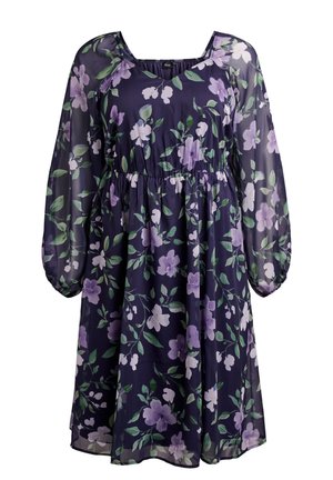 LANGEN ÄRMELN - Denné šaty - naval a w flower