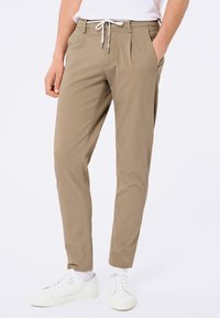 Lindbergh DRAWSTRING PANTS - Housut - stone
