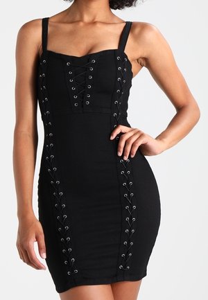 Spijkerjurk - black