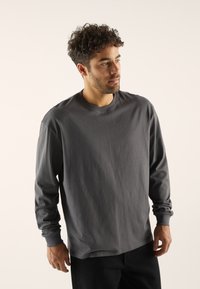 Pier One - Tops ar garām piedurknēm - dark grey Miniatūras attēls 1