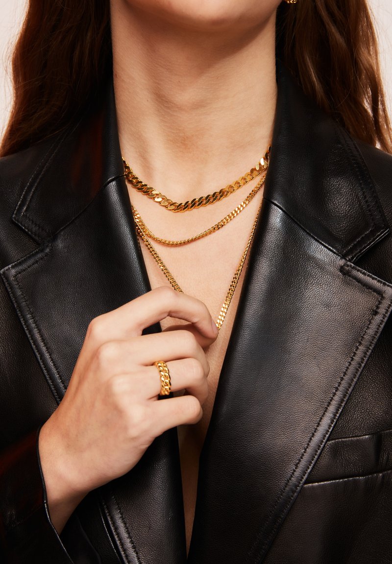 IX STUDIOS IX CHUNKY CURB - Halskæder - gold plated