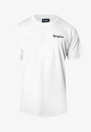 Dropsize HEAVY EMBO - T-shirt basique - white