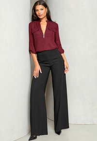Lipsy ZIP FRONT UTILITY POCKET  - REGULAR FIT - Blūze - burgundy
