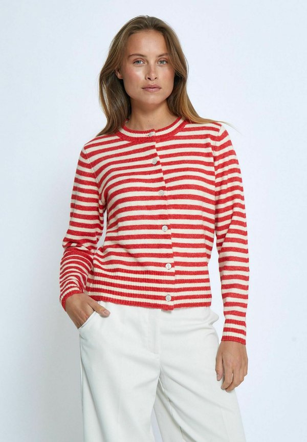 FABIENNE SHORT - Strickjacke - grenadine stripe