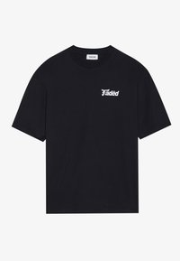 FADED ECHOS BACK GRAPHIC TEE UNISEX - T-shirt imprimé - black