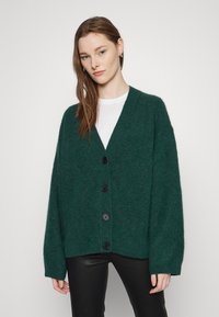 ARKET Casaco de malha - dark green