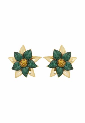 MARGUERITE DAISY FLOWER LARGE STUD - Earrings - green