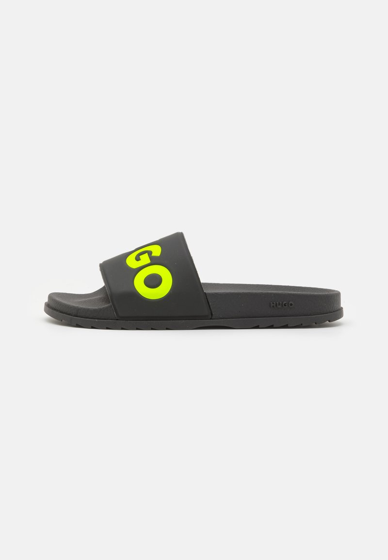 HUGO MATCH IT SLID - Sandalias planas - black/negro - Zalando.es