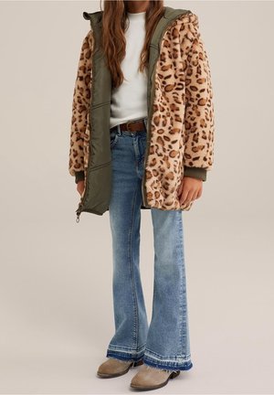 Wintermantel - mottled green