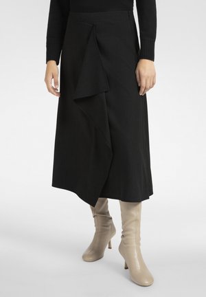 CON JABOT - Wikkelrok - nero