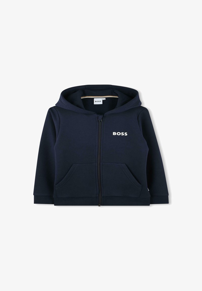 BOSS Kidswear Sweat zippé - bleu cargo