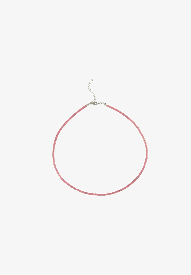 Gemshine ACHAT SCHEIBEN - Necklace - silver coloured