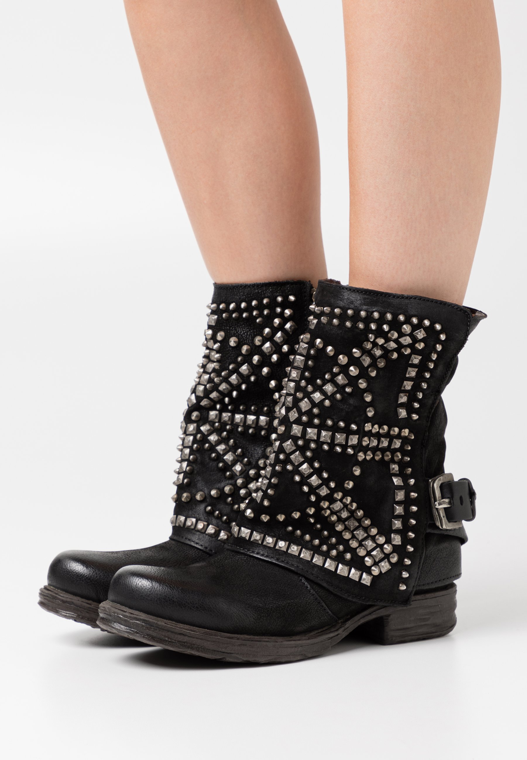 A.S.98 Botines camperos - nero/negro - Zalando.es