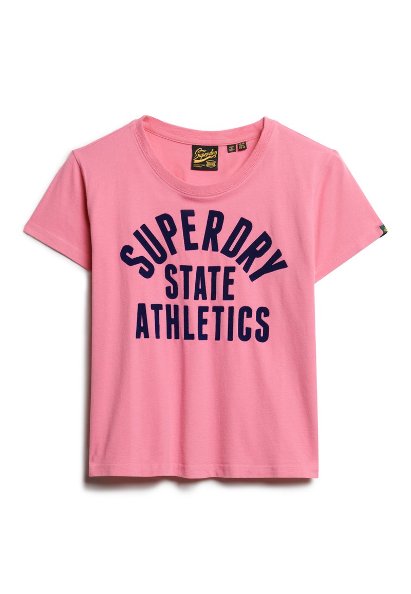 Superdry & Co T-shirt print donkerroze