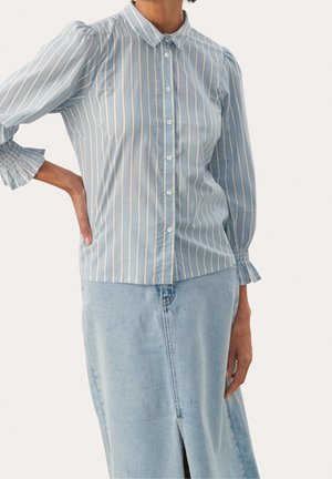 Blus - dyed denim