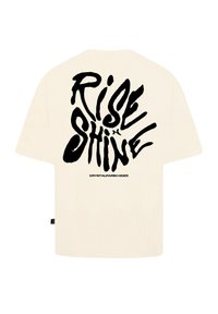 CRYSTAL PARIS OVERSIZED SHINE - T-shirt print - cream