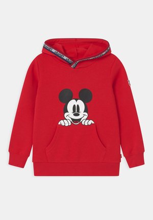 MICKEY MOUSE POCKET HOODIE UNISEX - Mikina s kapucí - super red