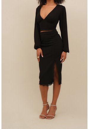 T-shirt à manches longues - black