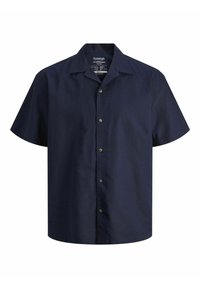 Jack & Jones JJESUMMER RESORT LINEN MIX SHIRT - Camisa - navy blazer