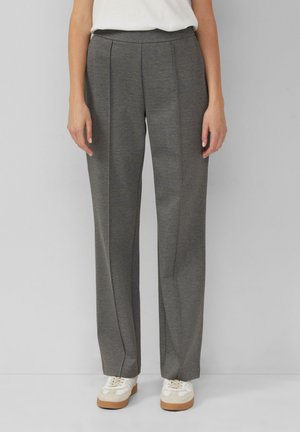 MIT ELASTIKBUND UND BIESEN IM RELAXED FIT - Pantaloni - graphit