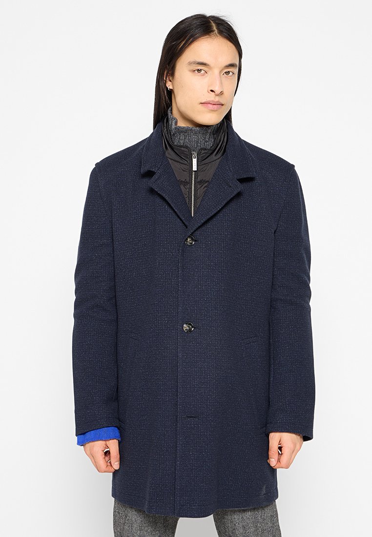 Bugatti Halflange jas donkerblauw Bugatti Halflange jas donkerblauw