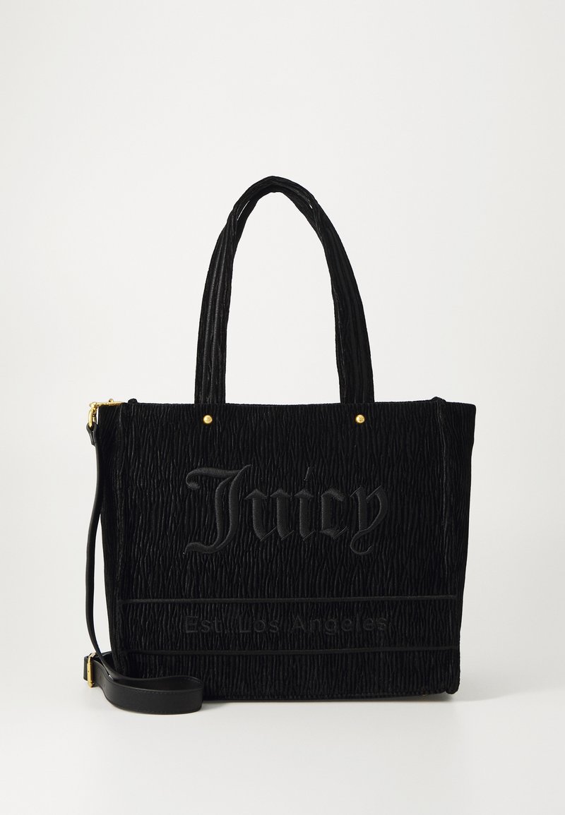 Juicy Couture IRIS LARGE CRINKLED UNISEX - Tote bag - black