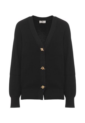 Elisabetta Franchi, MAGLIA - Cardigan - nero