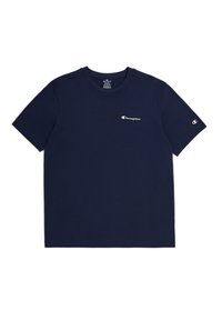 Champion ICONS CREWNECK SMALL LOGO - Camiseta básica - dark blue