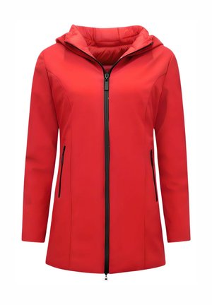 LANGE GEWATTEERDE - PUFFER - Wintermantel - rood