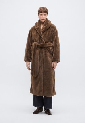 BELTED LONG COAT - Geacă - soft brown