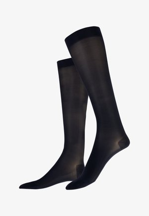 ITEM m6 KOMPRESSION TRANSLUCENT - Kniestrümpfe - black