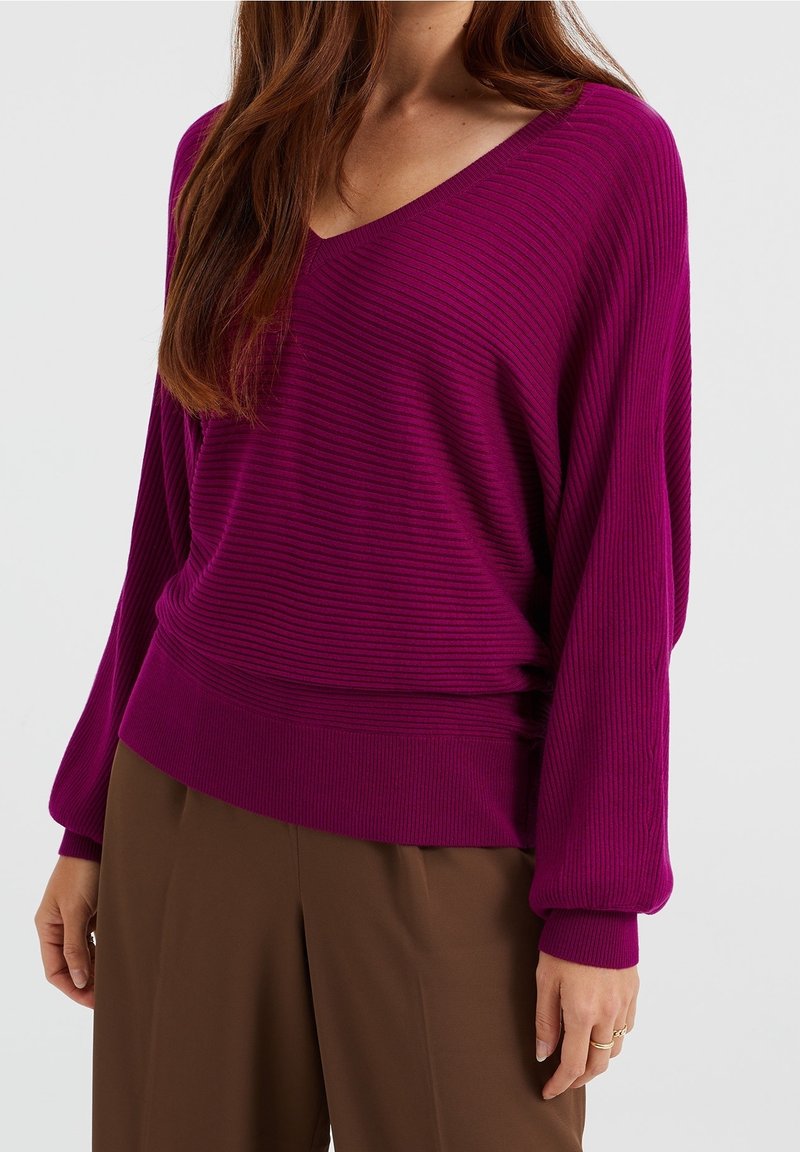 WE Fashion Stickad tröja - pink