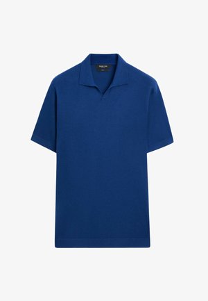 Massimo Dutti, Poloshirt - metallic blue