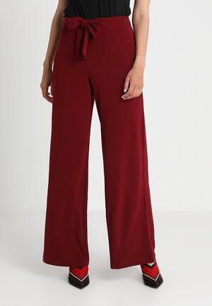 Pantalon classique - dark red