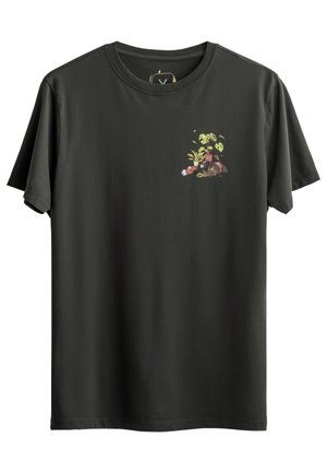 FLORA - Print T-shirt - asphalt