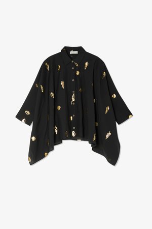 Never Fully Dressed Hemdbluse - black