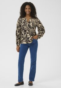 Kaffe CELIA - Blouse - feather gray/black graphic