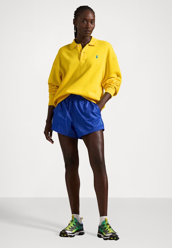 POLO COLLAR FLEECE PULLOVER - Sweatshirt - lemon crush3