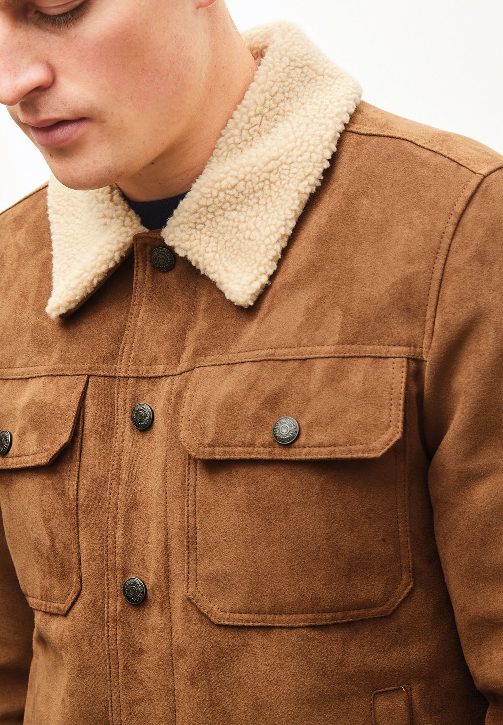 Next BORG COLLAR - Light jacket - tan 
